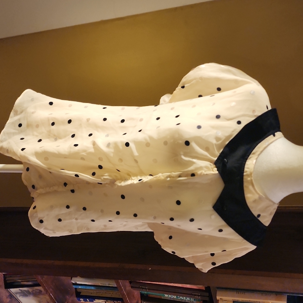 Marc By Marc Jacobs Cream and Black Blouse